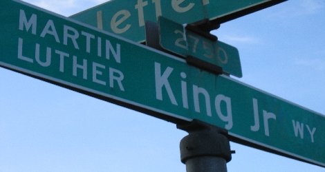 Martin Luther King Way street sign