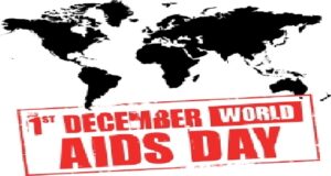 graphic of the world saying 1 December World AIDS Day