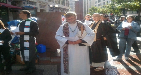 photo of rich lang at occupy movement
