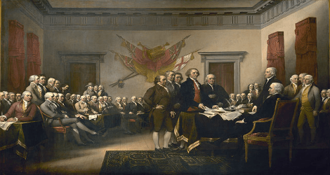 painting of the declaration of independence