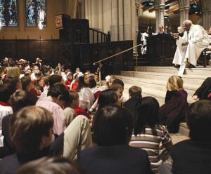 Desmond Tutu Preaching Children's Sermon, Photo by St. James Church