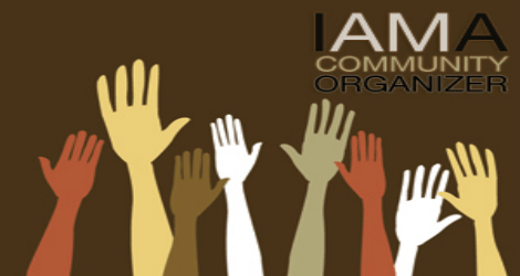 "I am a community organizer" graphic
