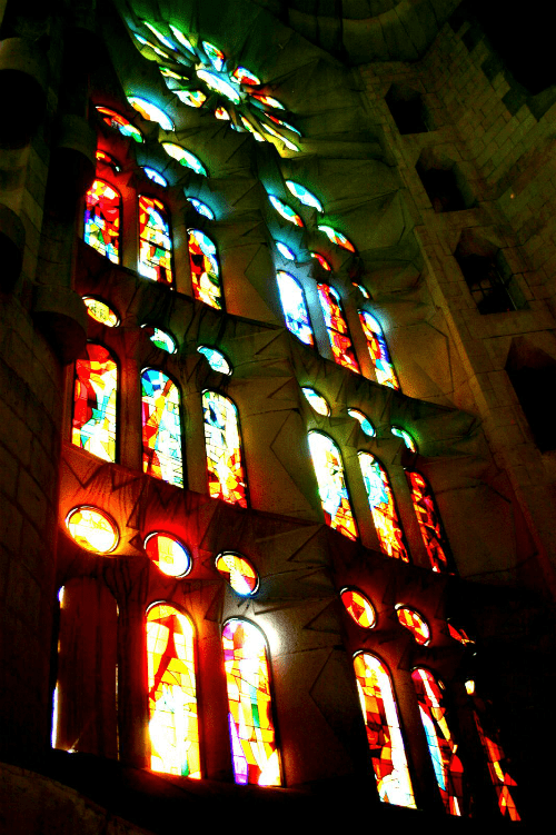 stained glass and light