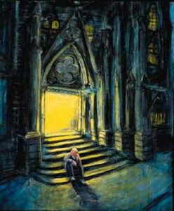 "Church." Painting by Jonathan Burstein