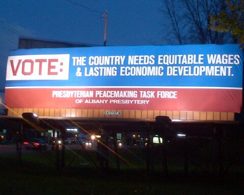election billboard
