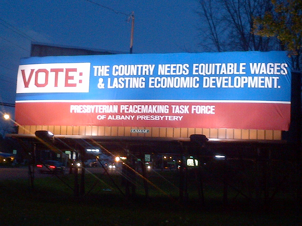 election billboard