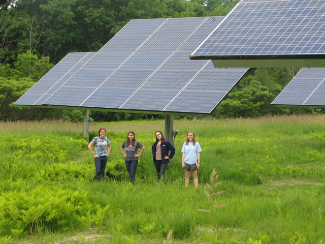 eco-stewards with solar panels