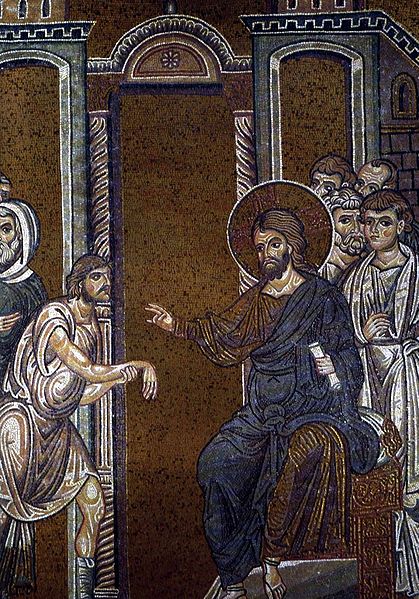 Byzantinne Mosaic Christ_heals_tne_man_with_paralysed_hand