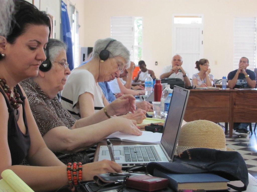 ACSWP and Cuba Partners Group gathered in Cuba for Part 1 of Cuba Consultation listening in the Evangelical Seminary in Matanzas.
