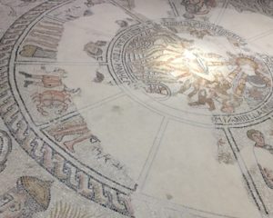 At this zodiac mosaic, James theorized that the hellenization of some Jewish communities around the time of Jesus seems to line up with places where his message was less-well received.